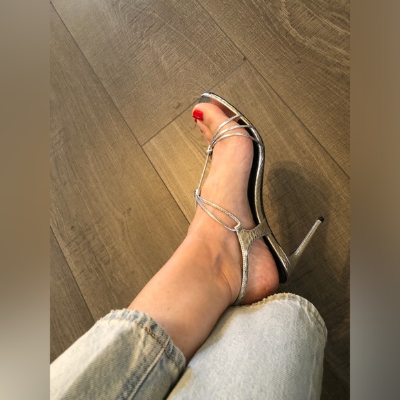 YSL gorgeous silver summer sandals Saint Laurent. Worn 2x - Picture 14 of 17